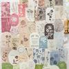 Канцелярские товары Kawaii Letterpress Тисненая цветная коробка Наклейки для записной книжки Серия «Лесная увертюра» Светлый ретро Материал Декорация для блокнота