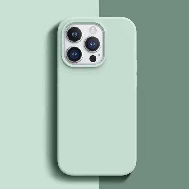 For Iphone14 Pro Silicone Phone Case With Antifingerprint Nonslip Protection For Girls And Teens