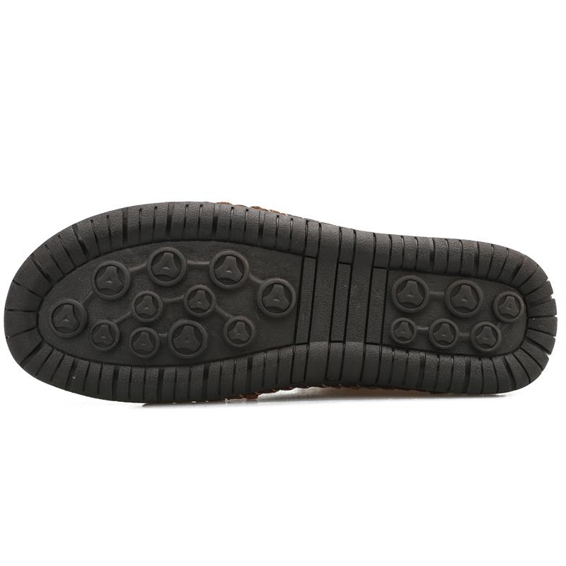 Мужская повседневная обувь с высоким берцем, размер 38–48, мужская обувь ручной работы из суперволокна, резиновая, с мягкой подошвой, большого размера для вождения автомобиля