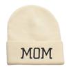 Parent Matching Knit Beanie Hat Stretchable Letter Embroidery Beanie  Couple Gift
