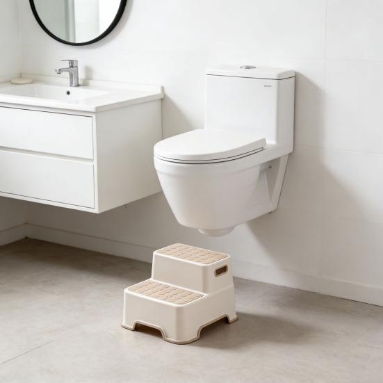 Туалетный стул-подставка Многофункциональный Регулируемый Нескользящая поверхность Эргономичный дизайн Для детей и взрослых Средство от запора