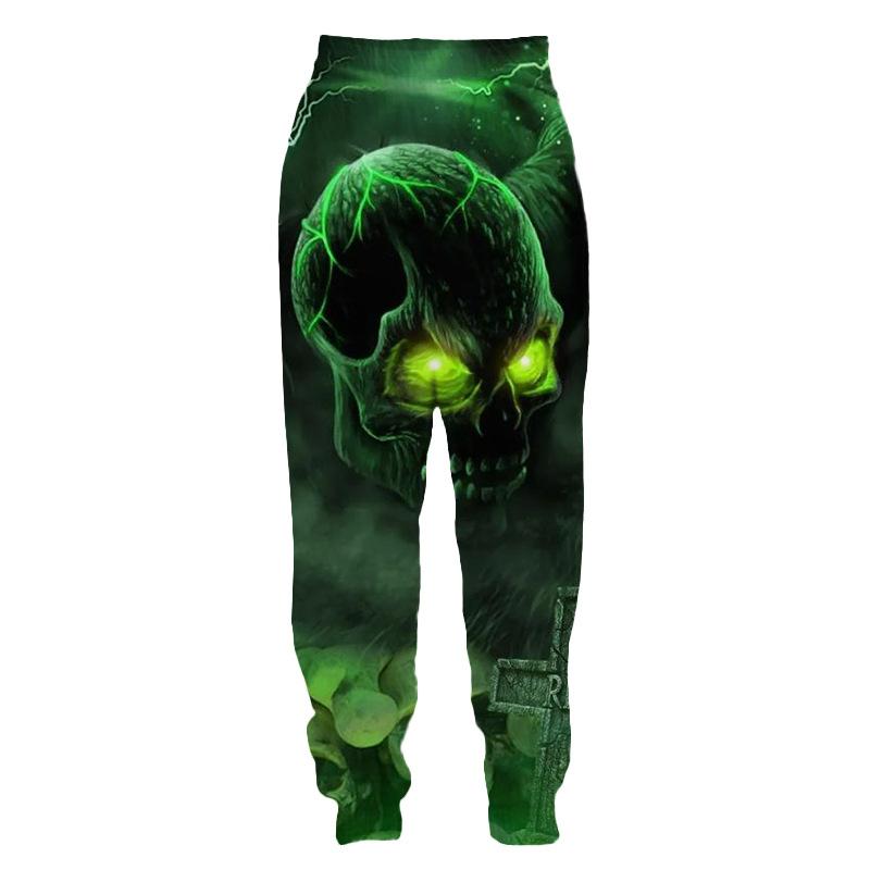 Spring Autumn Men's Pants Fashion Trousers Casual Man Sports Skull 3D Printed Streetwear Sweatpants Big Size Men Clothing S-6XL