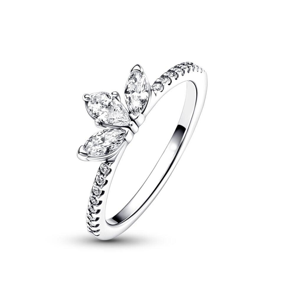 Оригинальное кольцо с короной из стерлингового серебра S925 для женщин, штабелируемое кольцо со сверкающим цирконием, модное ювелирное изделие, подарок для пары