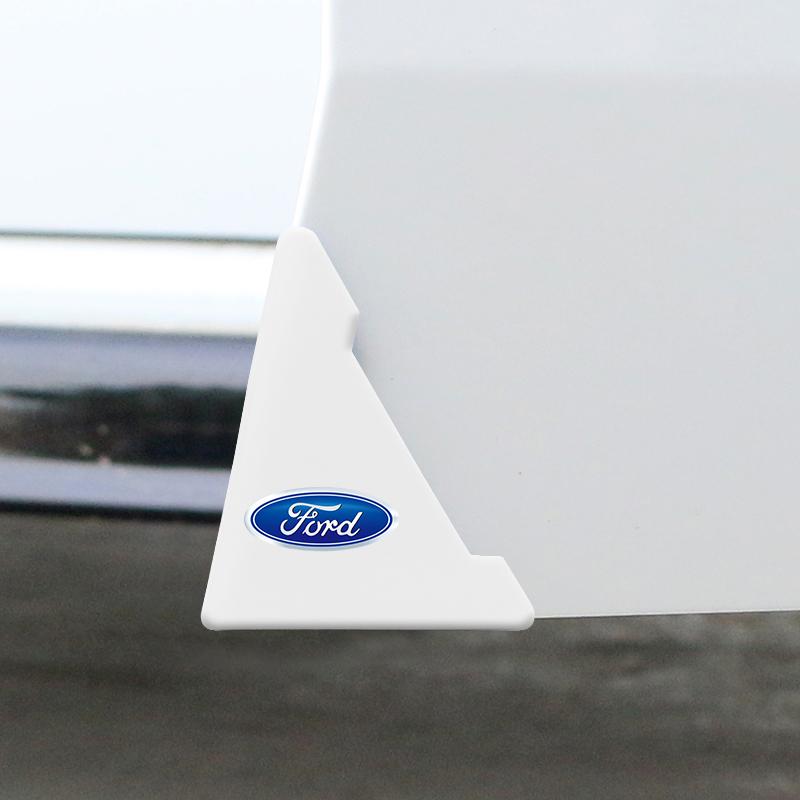 2PCS Silicone Car Door Corner Cover Bumper Collision Anti-scratch Protector For Ford focus Fiesta EcoSport ESCORT ranger fusion CVW1 QQ21
