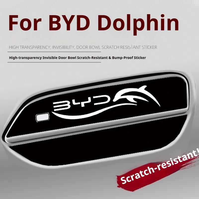 For BYD Dolphin Car Handle Door Bowl Film Border Collision Strip on The Side of The Door Outer Door Handle Sticker Accessories