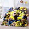 3D Game, Splatoon, Fashion Cute Cartoon Soft Plush Blanket, Flannel Blanket Game Player Bedroom Bed Sofa Nap  Blanket grinch