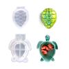 Silicone Bottle Resin Molds with Lids 3D Turtle Shape Container Epoxy Casting Mold DIY Decorative Jewelry Holder Molds