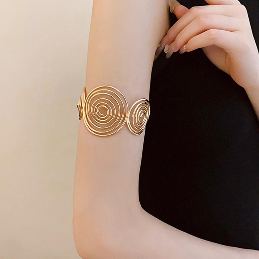 Женский браслет с узором «Спираль» Открывающийся браслет Аксессуары для рук