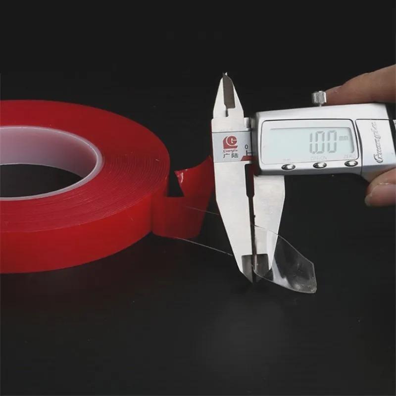Double-Sided Adhesive Tape Nano Tape 3.3m /6/8/10/15/20/25/30Mm Width Transparent Tape Washable Adhesive Nano Traceless Sticker GluePinstriping Tape