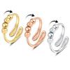 Korean Style Rotating Beaded Anxiety Ring for Women