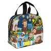 Cartoon Curious George Funny TV Monkey  Anime  Insulated Lunch Bags for Women  Resuable Thermal Cooler Bento Box School