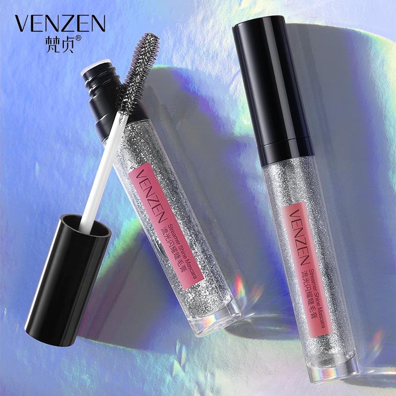 Streamer Shining Mascara Waterproof and Sweat-proof Beauty Makeup Thick Eyebrows Long and Curling Natural Mascara