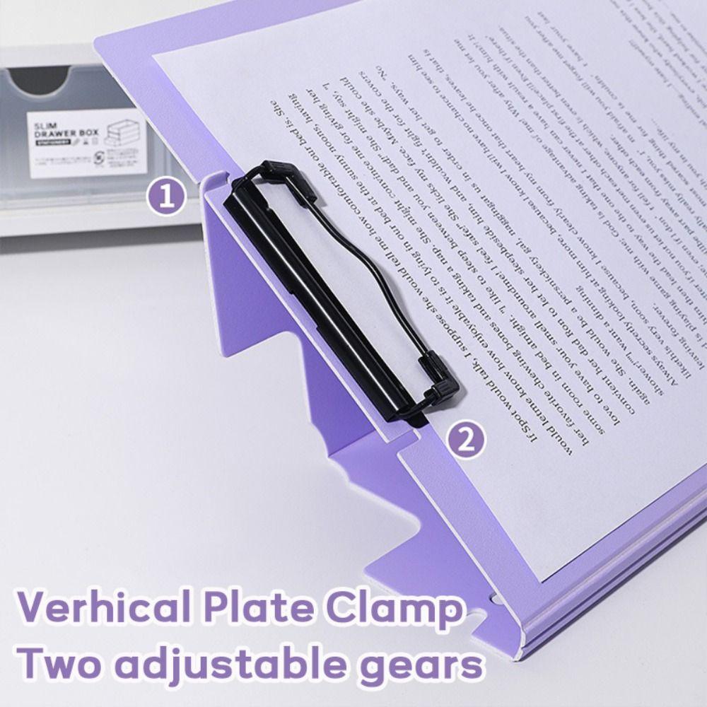 Dual-use A4 File Folder Horizontal/Verhical Writing Pad Multifunctional Clipboard Stationery