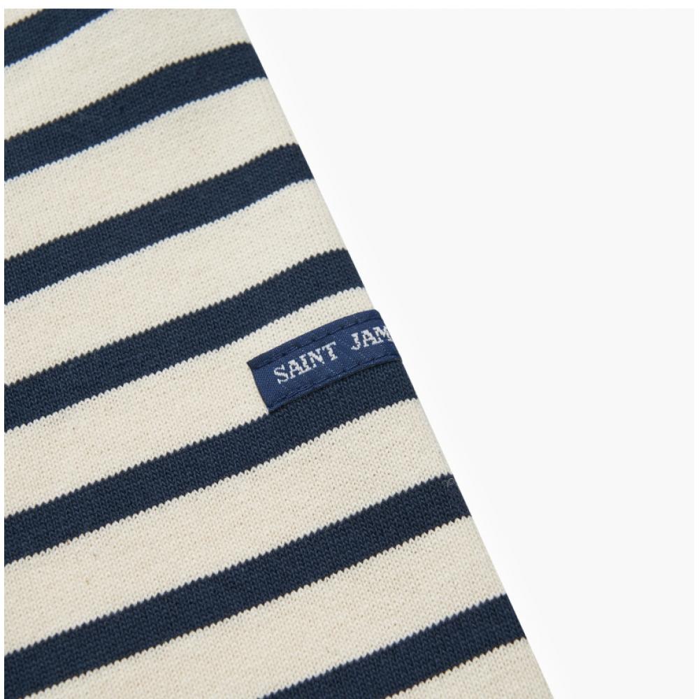 Saint JameS Боян Полоска Локоть Сердце Нашивка Женская Футболка с Длинным Рукавом 8649