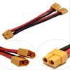 Y-образный жгут проводов с разъемами T-Plug (мама на папу) для параллельного подключения аккумуляторов T-Plug, кабель-разветвитель для RC Lipo аккумуляторов, RC моделей