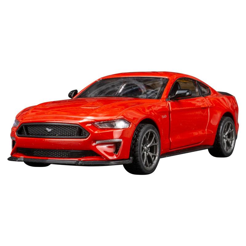 Масштаб 1/34 Ford Mustang GT 2018 модель автомобиля литья под давлением игрушечный автомобиль коллекция подарков для детей