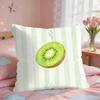 Simplicity Striped Lemons INS Cushion Cover Short Plush Pillow Case Room Sofa Cushion Covers Home Decor Funda