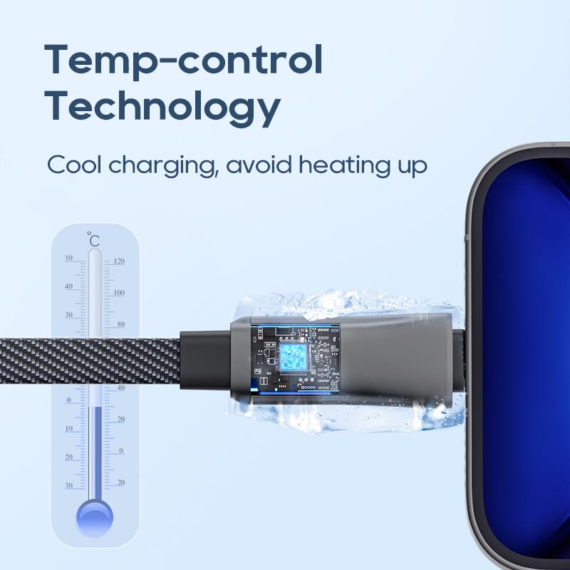 KUULAA 2 в 1, 60 Вт, кабель для передачи данных PD, кабель для быстрой зарядки, USB A to Type C/освещение, подходит для Iphone, Samsung, Xiaomi, быстрая зарядка