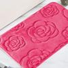 Machine Washable Coral Velvet Carpet Polyester Bathroom Rug Creative Non-Slip Mat  Bathtub