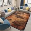 Retro Compass Vintage World Map Area Rug,Carpet Rug for Living Room Bedroom Sofa Doormat Decoration Kid Play Non-slip Floor Mat