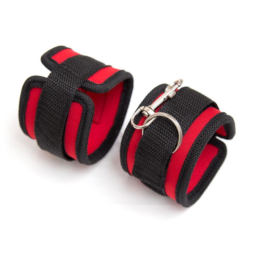 Комплект restraints для кровати для пары: Наручники и браслеты на ноги для взрослых с комбинированными ремнями
