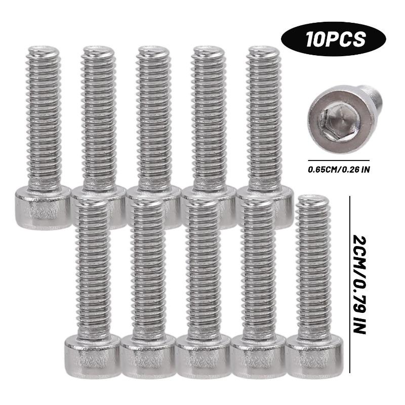 Набор Болтов Винтов с Внешним Шестигранником Резьба M3/M4 Нержавеющая Сталь Болт Винт с Шестигранной Головкой (Allen) Шестигранная Головка Гайки-Колпачки Крепеж для Мебели