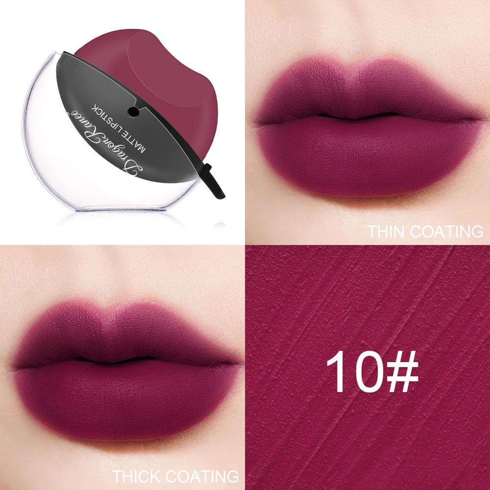Zipped Lip Lipstick Lazy Lip Shape Lipstick Does Not Fade Mist Face Makeup Matte Velvet Lipstick Big Red Lipstick