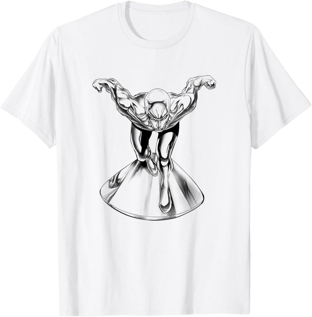 Т-shirt с ретро-портретом Серебряного Серфера (Marvel Comics)