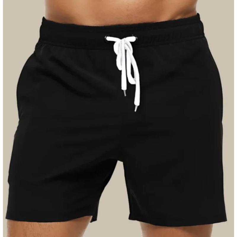Men's Casual Shorts Solid Color Simple Waterproof Beach Shorts Men’s