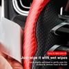 2pcs Car Accessories Carbon Fiber Non-Slip Steering Wheel Cover For Ford Focus Mondeo Kuga Fiesta MK7 Escort Explorer Edge 2 4 MK2 MK4