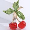 Crystal Cherry Brooch Pins Rhinestone Brooches Wedding Party Jewelry Gifts Lapel