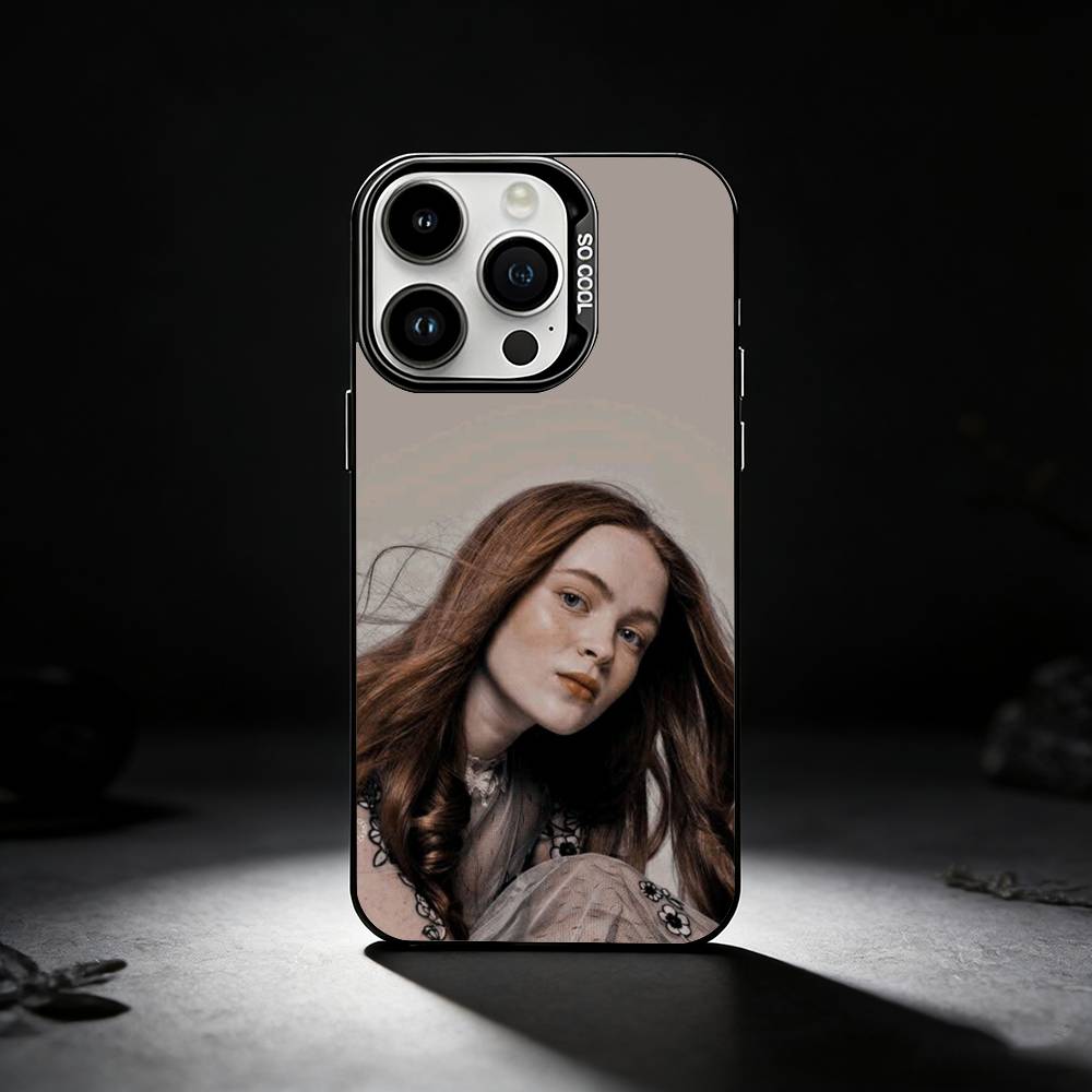 USA A-Actress Sadie S-Sink Phone Case For iPhone 17,16,15,14,13,12,11 Plus,Pro Max,XS,Colored silver phone case
