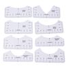 8PCS T Shirt Ruler Guide PVC Clothing Centering Design T Shirt Alignment Tool for Heat Press