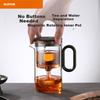 Magnetic Tea Brewing Glass Teapot with Filter, Tea Separation Tea Set, Tea Brewing Tool
