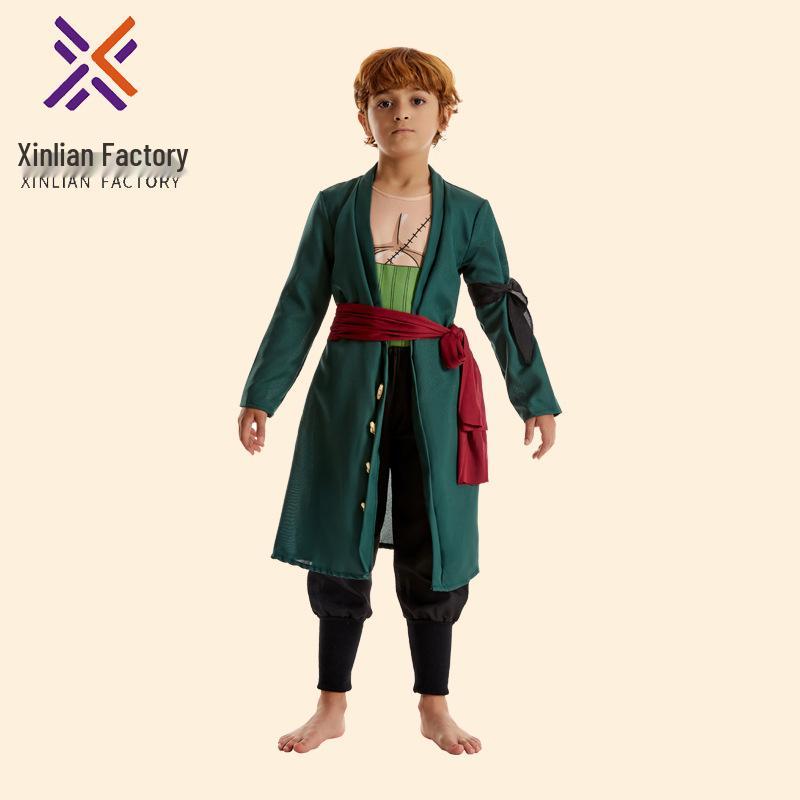 One Piece Zoro Men's and Children's Anime Cosplay Costume Set