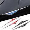W1402Pcs 3D Alloy Knife Emblem Car Body Side Door Blade Fender Sticker For Volkswagen VW Lupo Caddy CC Jetta Polo Golf Rline GTI MK6 RTHF1