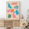 Modern Animal Colorful Cat Lover Print And Posters Canvas Painting Cute Cats Moods Wall Art Pictures For Living Room Home Decor