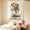 Sarakey Wall Tapestry Aesthetic Wall Hanging Printed Fabric Blanket Decorative Tapestries For Bedroom Living Room Home Decor