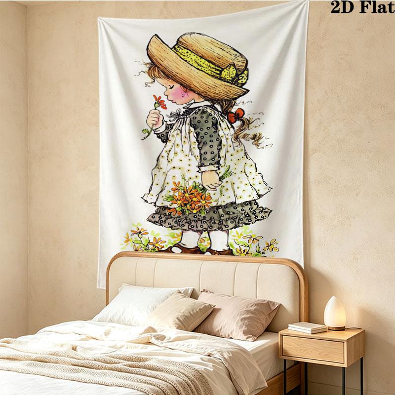 Sarakey Wall Tapestry Aesthetic Wall Hanging Printed Fabric Blanket Decorative Tapestries For Bedroom Living Room Home Decor