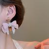 Ear Jewelry Crystal Bow Earrings Light Luxury Bowknot Dangle Earrings Sweet Stud Earrings  Wedding