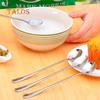 Long Handle Stainless Steel Tea Coffee Spoon Cocktail Ice Cream Soup Spoons Cutlery