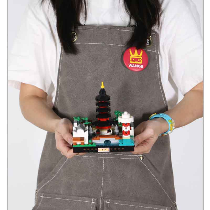 Moc 321Pcs China Urban Micro Landscape Architecture Zhejiang Model Assembly Diy Building Blocks Children'S Puzzle Toys
