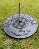 Claddagh Sundial in French Bronze Ideal for Couples and weddings