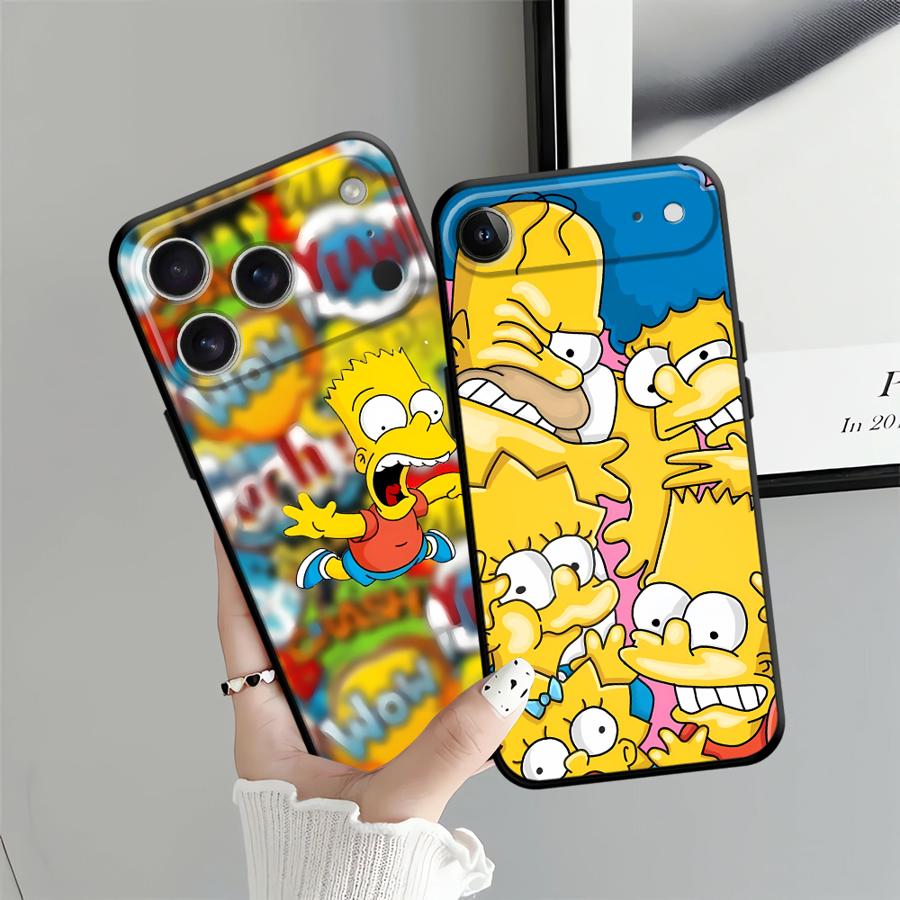 The S-simpsons Cartoon Case for iPhone 12 SE 11 14 13 Mini 17Air X XS XR 7 8 17 16 Pro Max 15 Plus Funda Phone Cover
