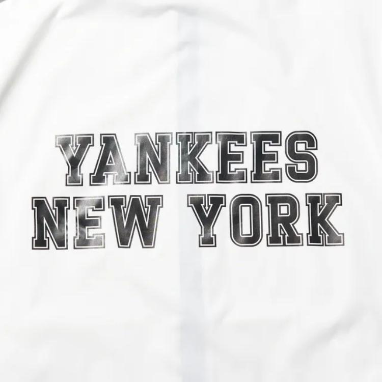 MLB Нью-Йорк Янкиз Цветной Блок на Молнии Худи Куртка Унисекс куртки Слоновая кость 3AWJV0743-50IVS