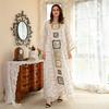 Muslim Women Embroidered Dubai Arabian Loose Dress Eid Robe