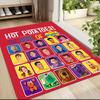 1Pc Wiggles Beach Party Carpet Rug Customizable Soft Washable Antislip Home Living Room Sofa Mats Personalized Rug 0917151