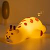 Cute Animal Silicone Night Light Fox Frog Nursery Sleeping Lamp Rechargable Duck Touch Sensor Beside Lamp For Bedroom Decor