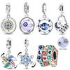 Новинка Медные Шармы Бусины Кубик Рубика Ветряная Мельница Замок Подвеска Ювелирные Изделия Подходят для Оригинального Браслета для Женщин DIY Подарок