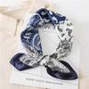 Fashion Silk Square Scarf For Women 60cm Satin Neck Hair Tie Band Bag Warp Soft Office Neckerchief Hijab Female EMA